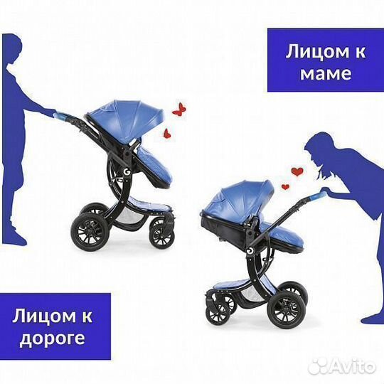 Коляска 2 в 1 Giovanni G-moov Ultramarine