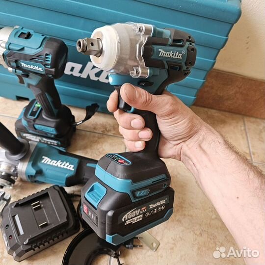 Набор Makita 3В1 Шуруповерт+ушм+Гайковерт