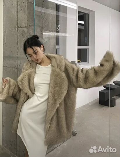 Шубка искусственная оверсайз