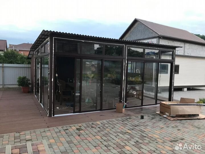 Раздвижные окна на веранду