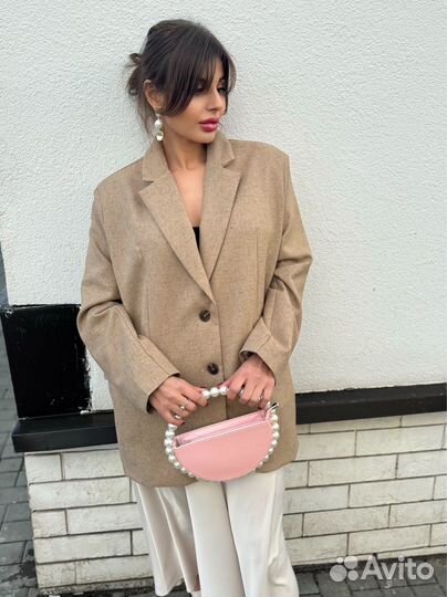 Пиджак женский бежевый 42 44 46 48 50
