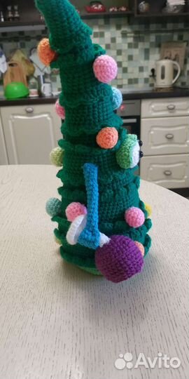 Вязаная пьяная ёлка