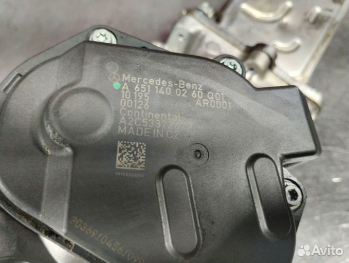 Клапан егр + охладитель Mercedes C-Class W204