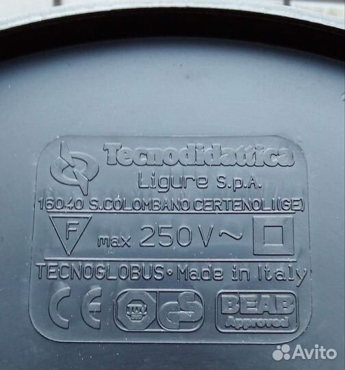 Глобус tecnodidattica 25 см диаметр