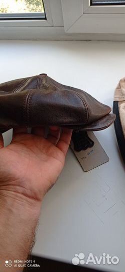 Кепка мужская восьмиклинка кожа