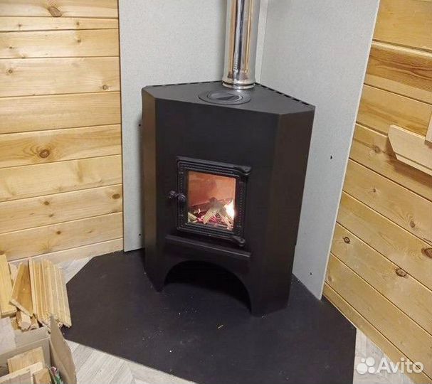 Печь камин на дровах