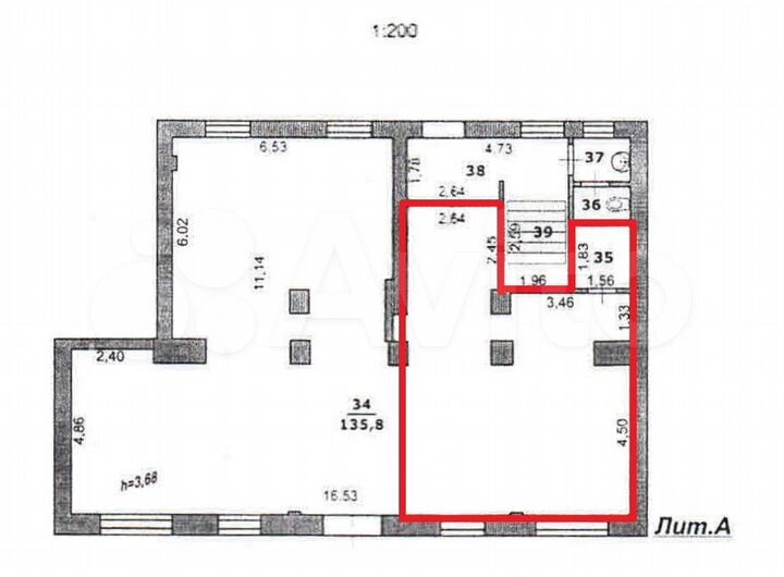 Торговое помещение, 55 м²