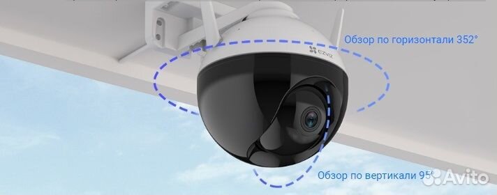 Уличная Поворотная Wifi Камера ezviz c8c