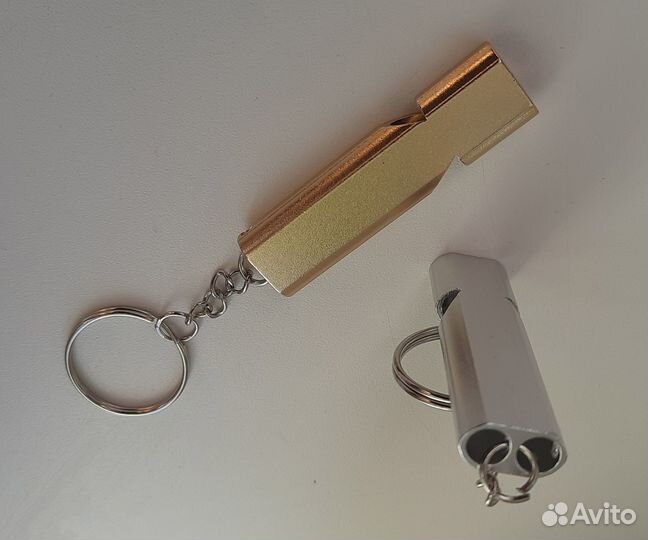 Свисток двухканальный металлический