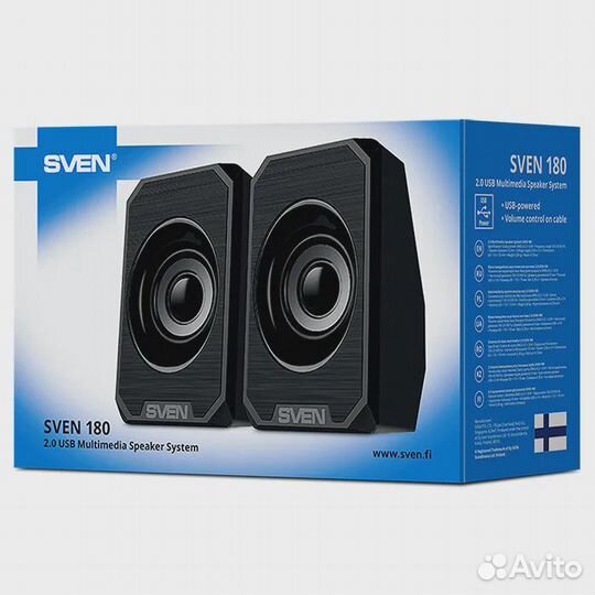 Колонки для компьютера 2.0 sven 180