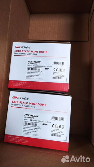 Миникупольная ip камера 4MP DS-2CD2543G0-IS 2.8mm