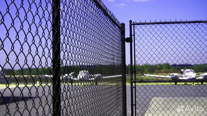 Заборы из сетки рабица под ключ новые