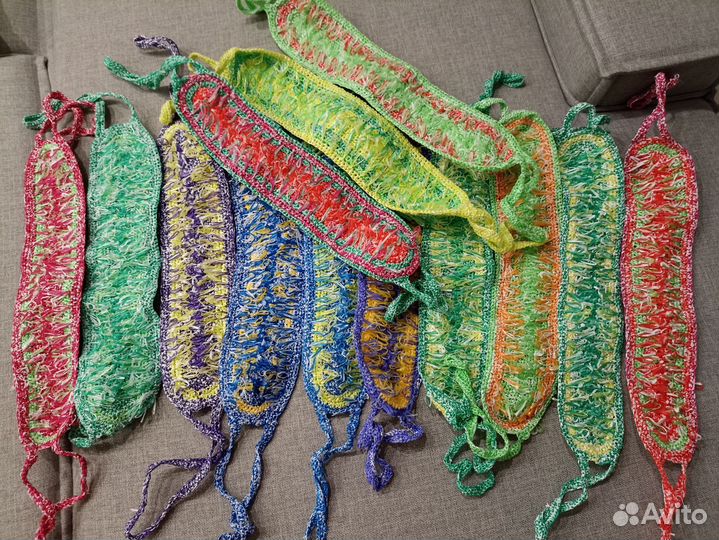 Мочалки ручной вязки