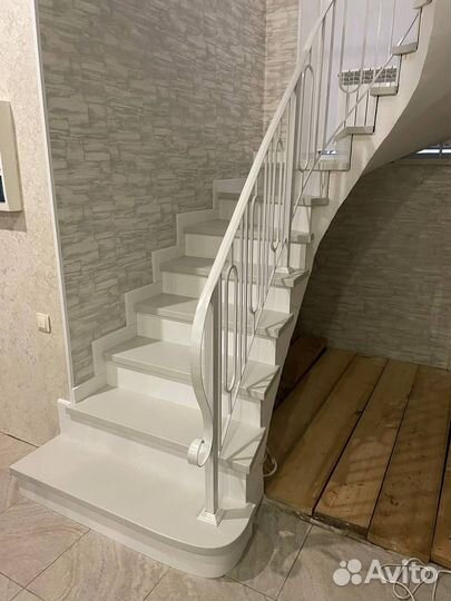 Перила кованые винтовые для дома