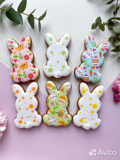 Пряники на Пасху, декор для куличей