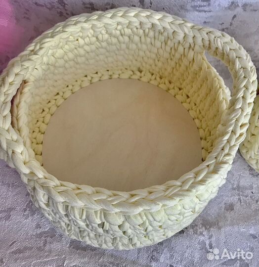 Набор Корзинок из трикотажной пряжи