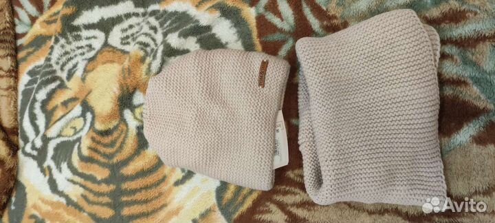 Комплект шапка и снуд зимний новый