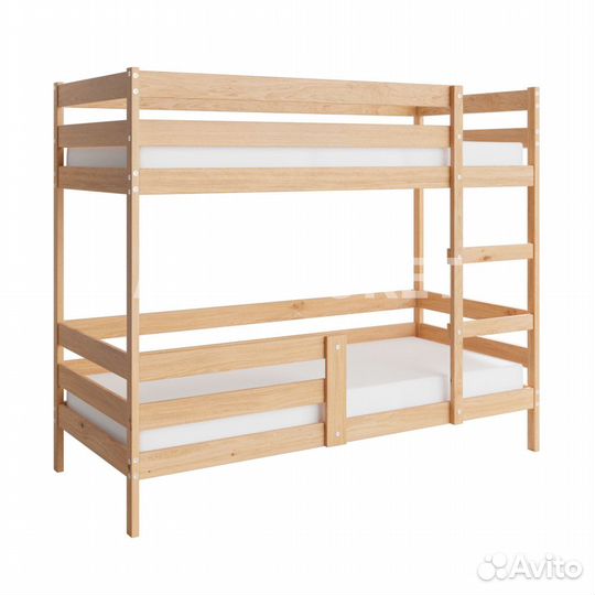 Кровать двухъярусная с бортом