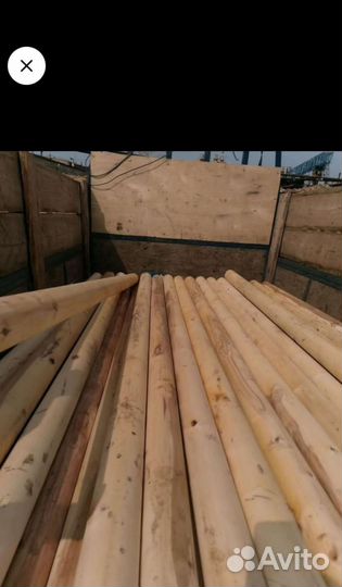 Столбы оцилиндрованные