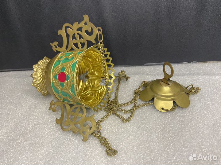 Лампада латунь эмаль