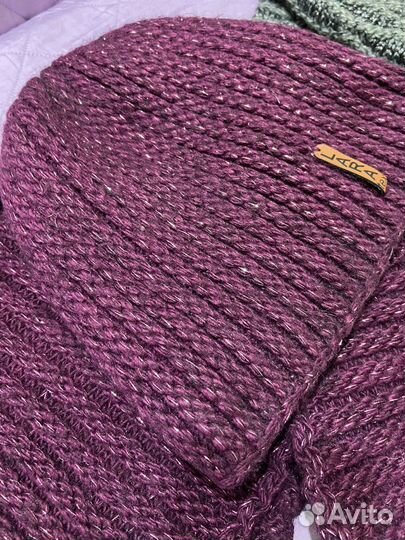 Комплект шапка и снуд женский