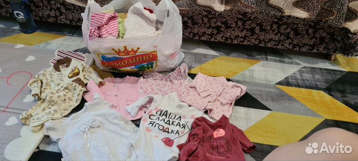 Вещи пакетом для девочки от 0 до 3 мес