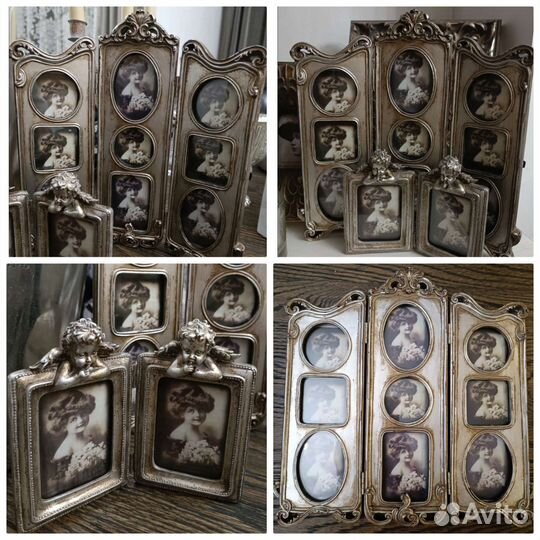 Статуэтки ангел фоторамка винтаж