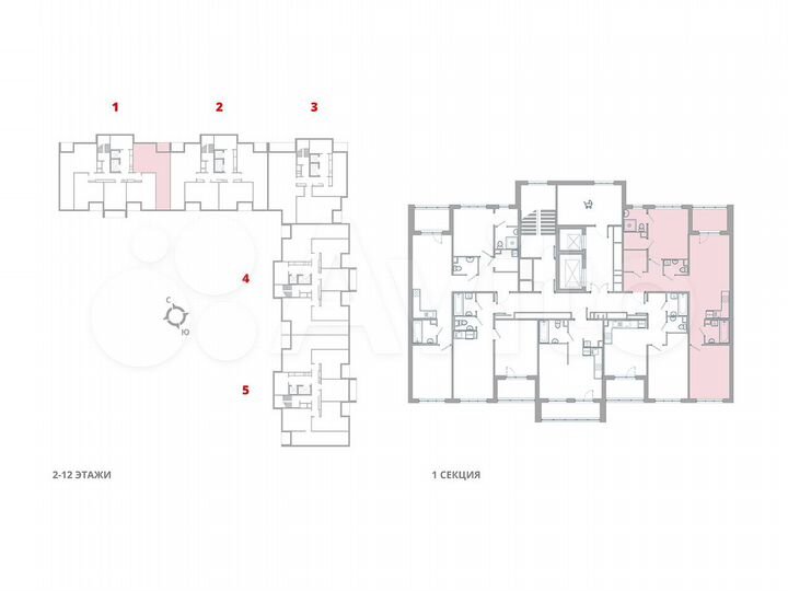 2-к. квартира, 69 м², 2/12 эт.