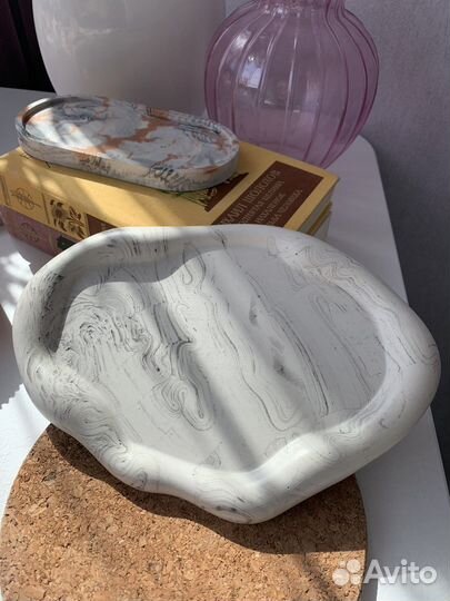 Поднос из гипса