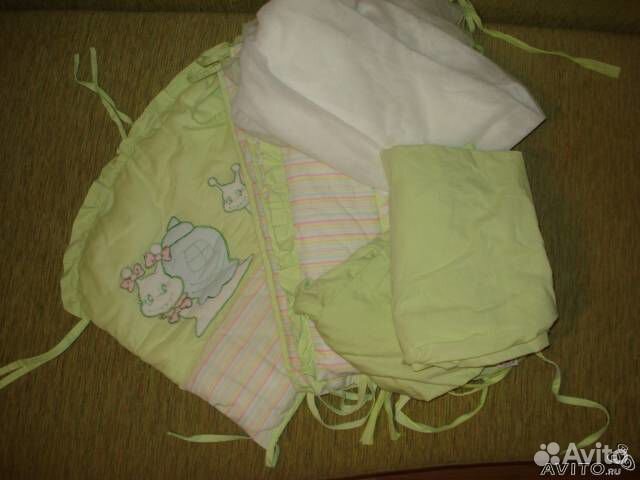 Детский комплект постели в кроватку. до 2 лет