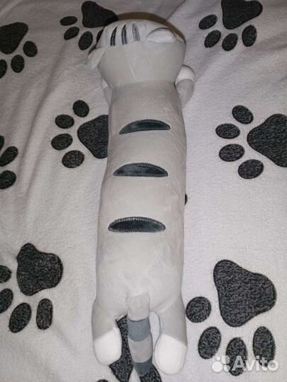 Мягкая игрушка кошка серая