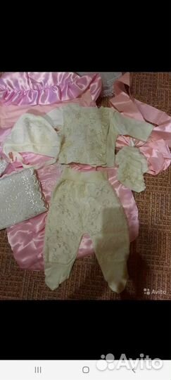 Конверт набор на выписку для девочки