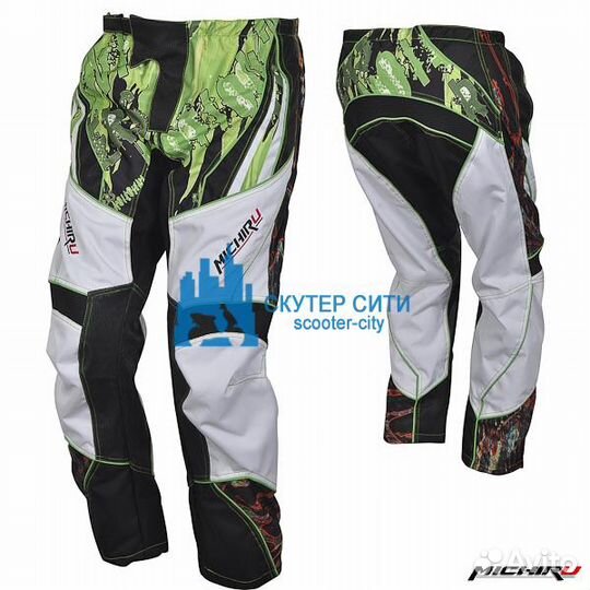 Штаны для мотокросса MC 9033 Зеленые (Размер L) MI