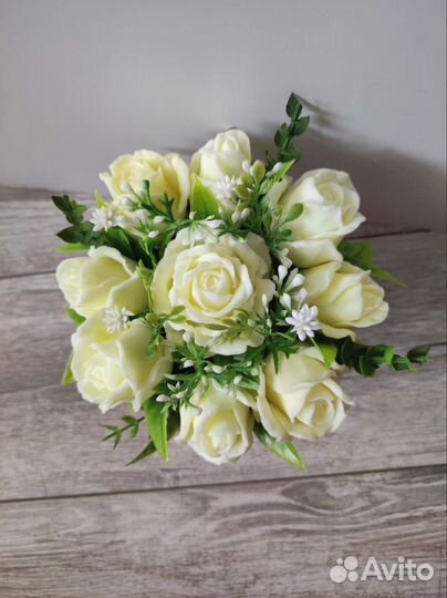 Букет роз из мыла ручной работы