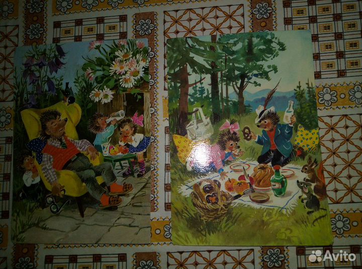 Открытка Семейство Ёжиков. Берлин