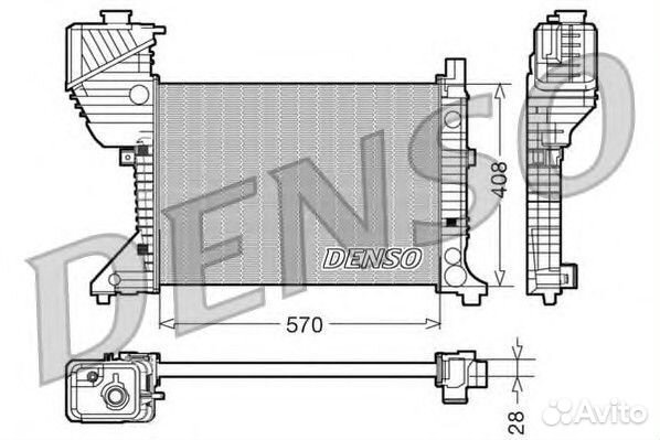 Радиатор системы охлаждения Снято с пр-ва. MB spri