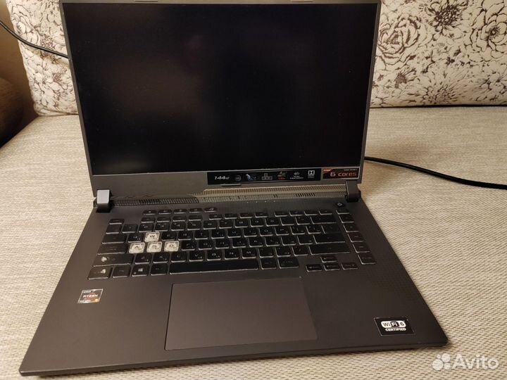 Игровой ноутбук asus rog strix g513, 5600h, 3050ti