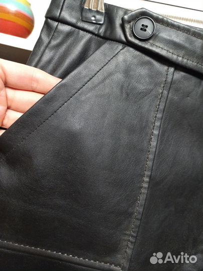 Шорты экокожа