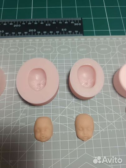 Силиконовые формы личиков для ватных игрушек