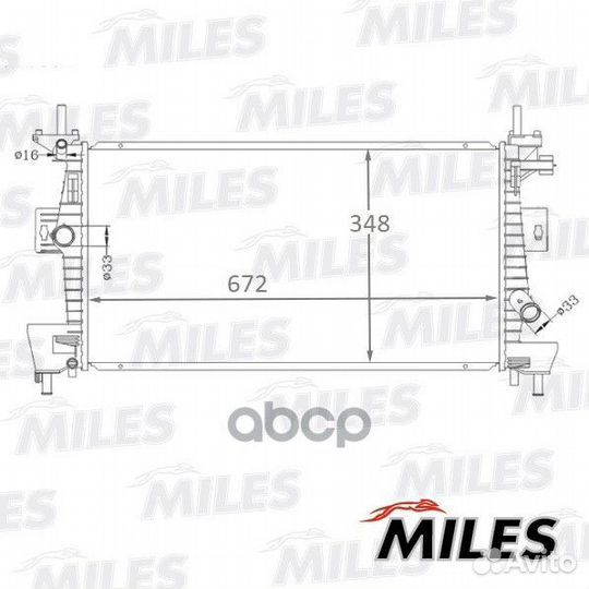 Радиатор (паяный) ford focus III 11- (nissens