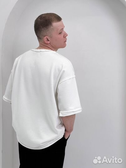 Футболка базовая белая Sincerit из плотной ткани