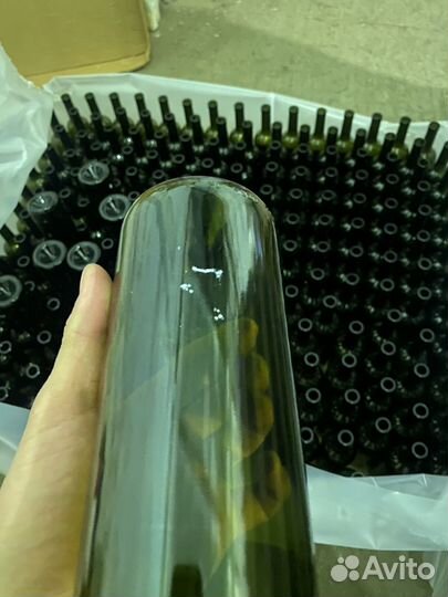 Бутылки винные с царапинами бордо 0,75