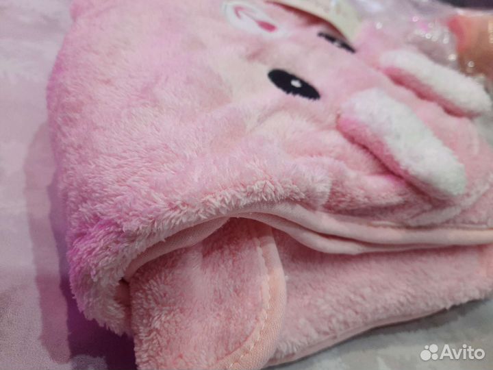 Полотенце плед микрофибра для купания 80х80