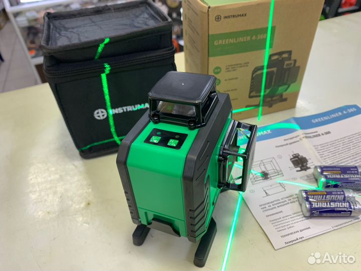 Лазерный уровень instrumax greenliner 4-360
