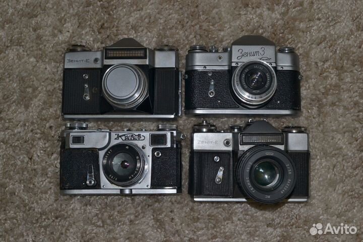Коллекция пленочных фотоаппаратов
