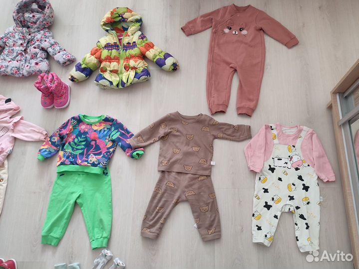 Вещи пакетом на девочку 80 86
