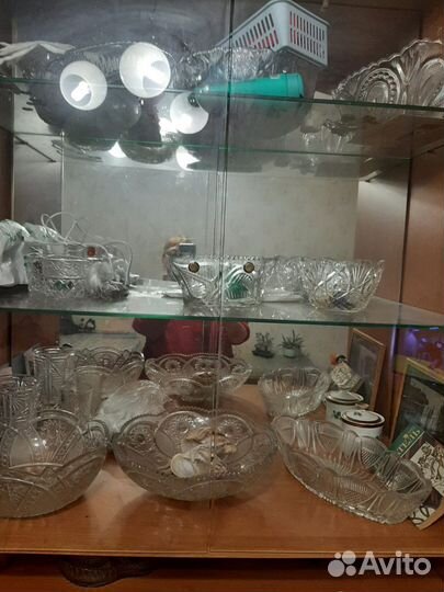 Хрусталь: вазы, салатники и др