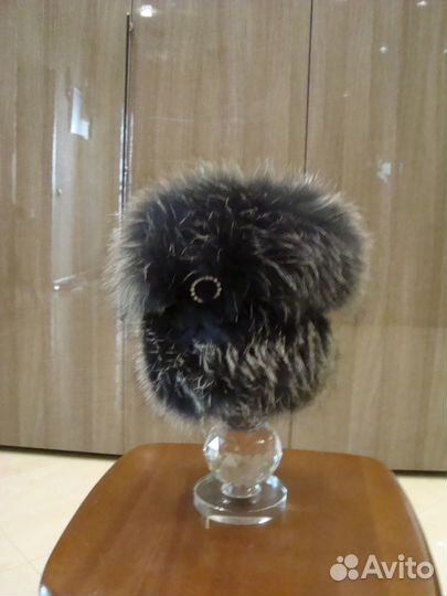 Меховая шапка. Чернобурка