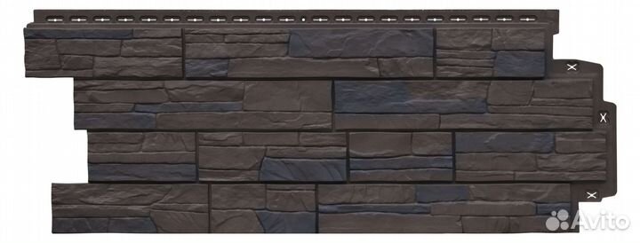 Фасадные панели Грандлайн Сланец элит орех