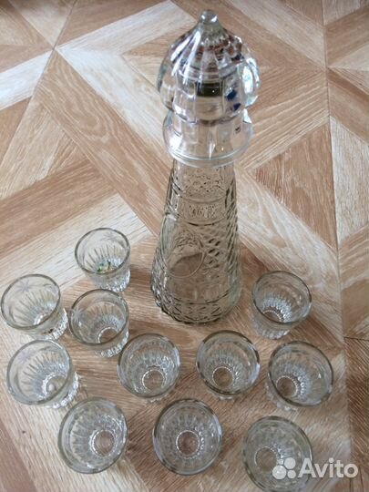 Набор хрустальный с алмазной гравировкой